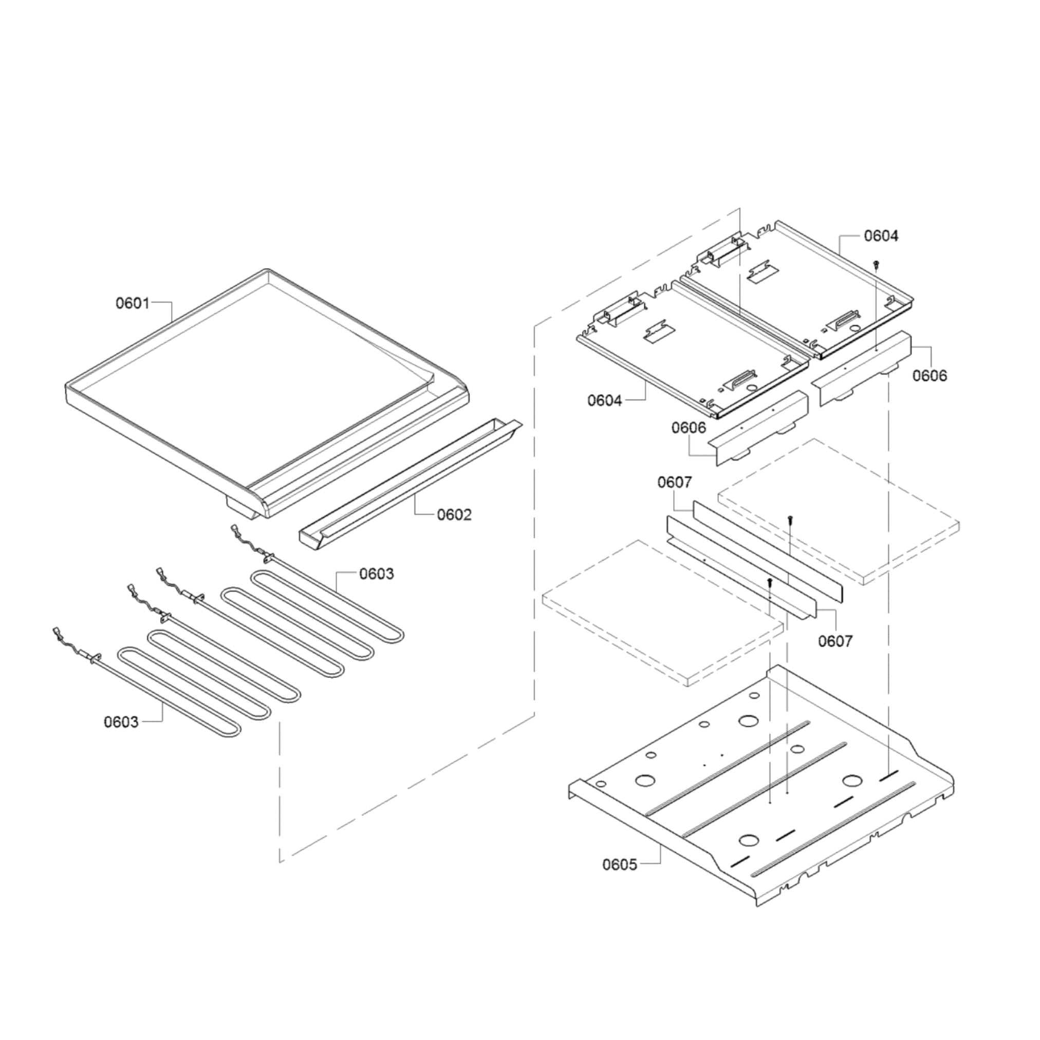 Thermador PRD606WESG Professional Range Grill Plate Smooth