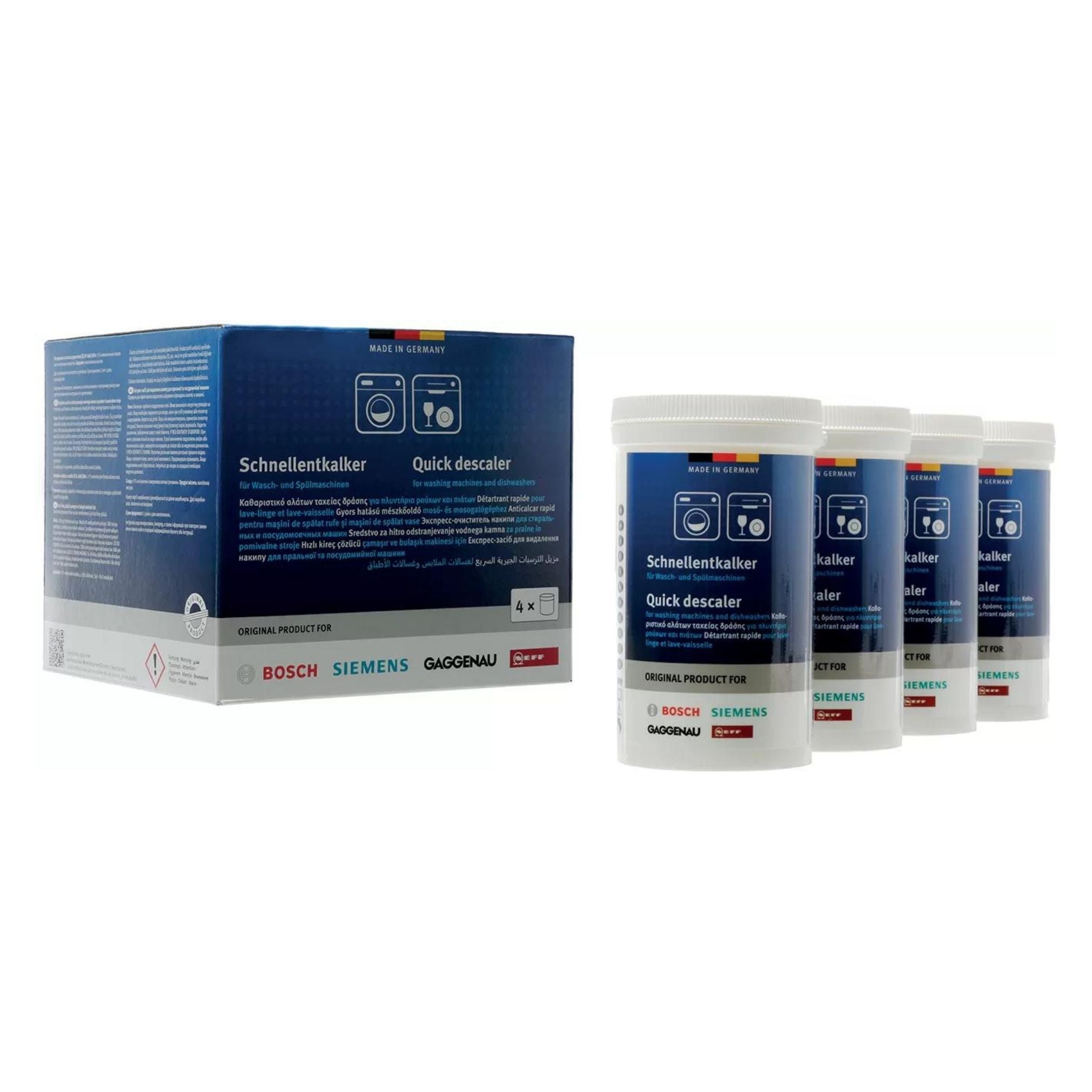 Bosch SHP65CM5N Dishwasher Descaler - 4 Economic Pack