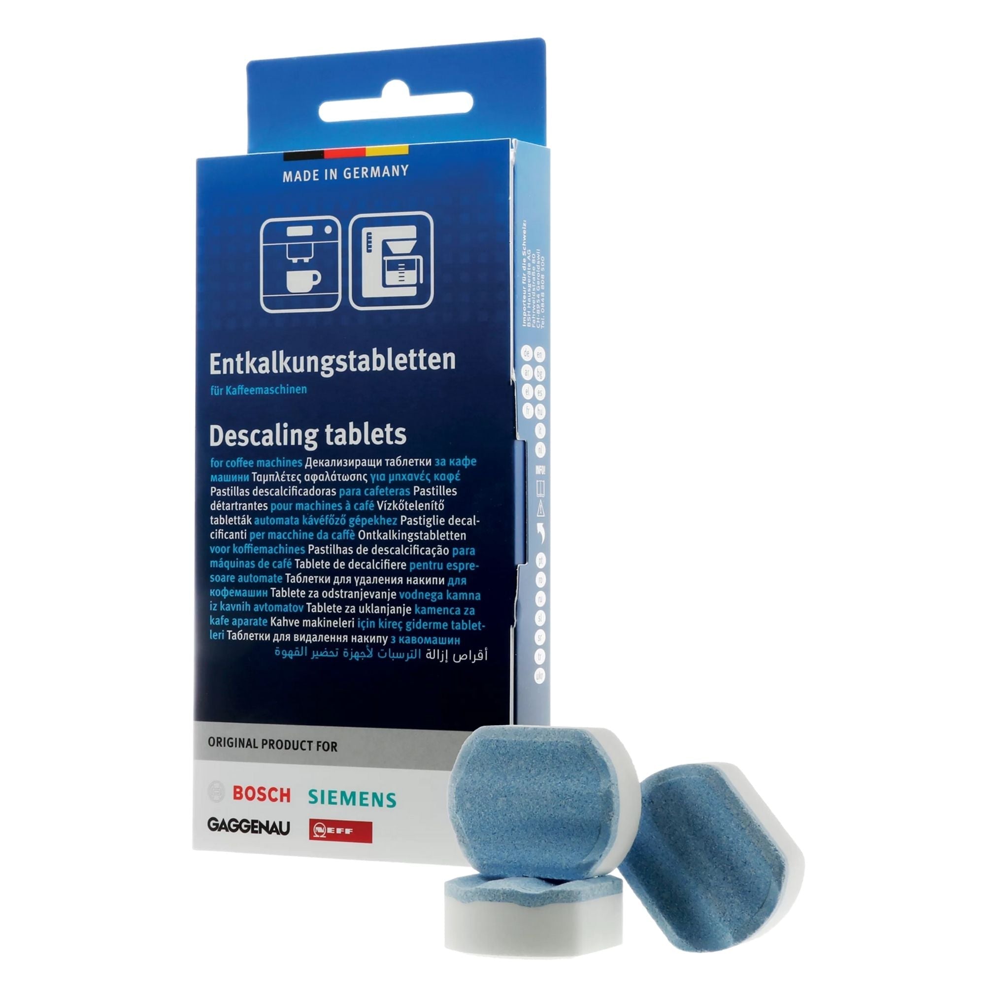 Bosch CTL636ES1 Built-in Coffee Machine Descaler Cleaning Tablets