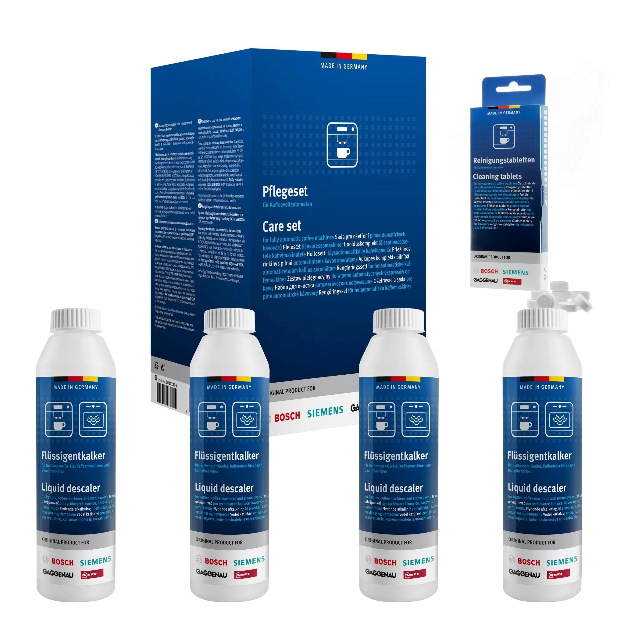 Gaggenau Builtin Coffee Machine Care Cleaning Set Descaler and Tablet