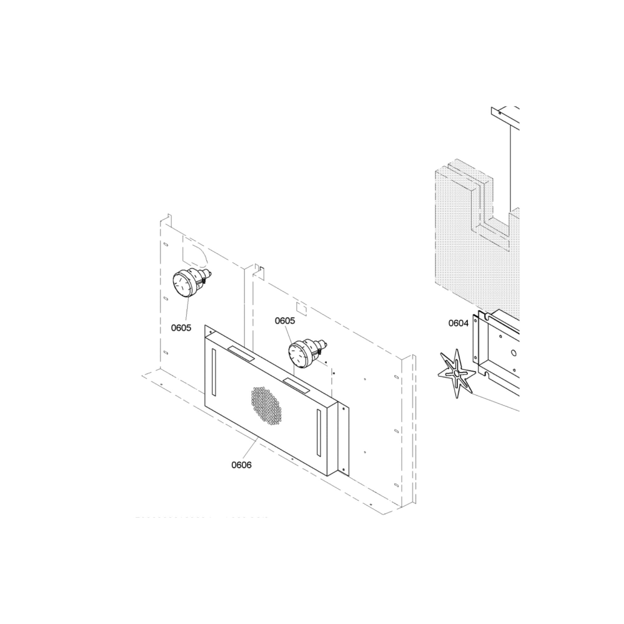 Thermador PRG486GDUS Professional Range Oven Lamp