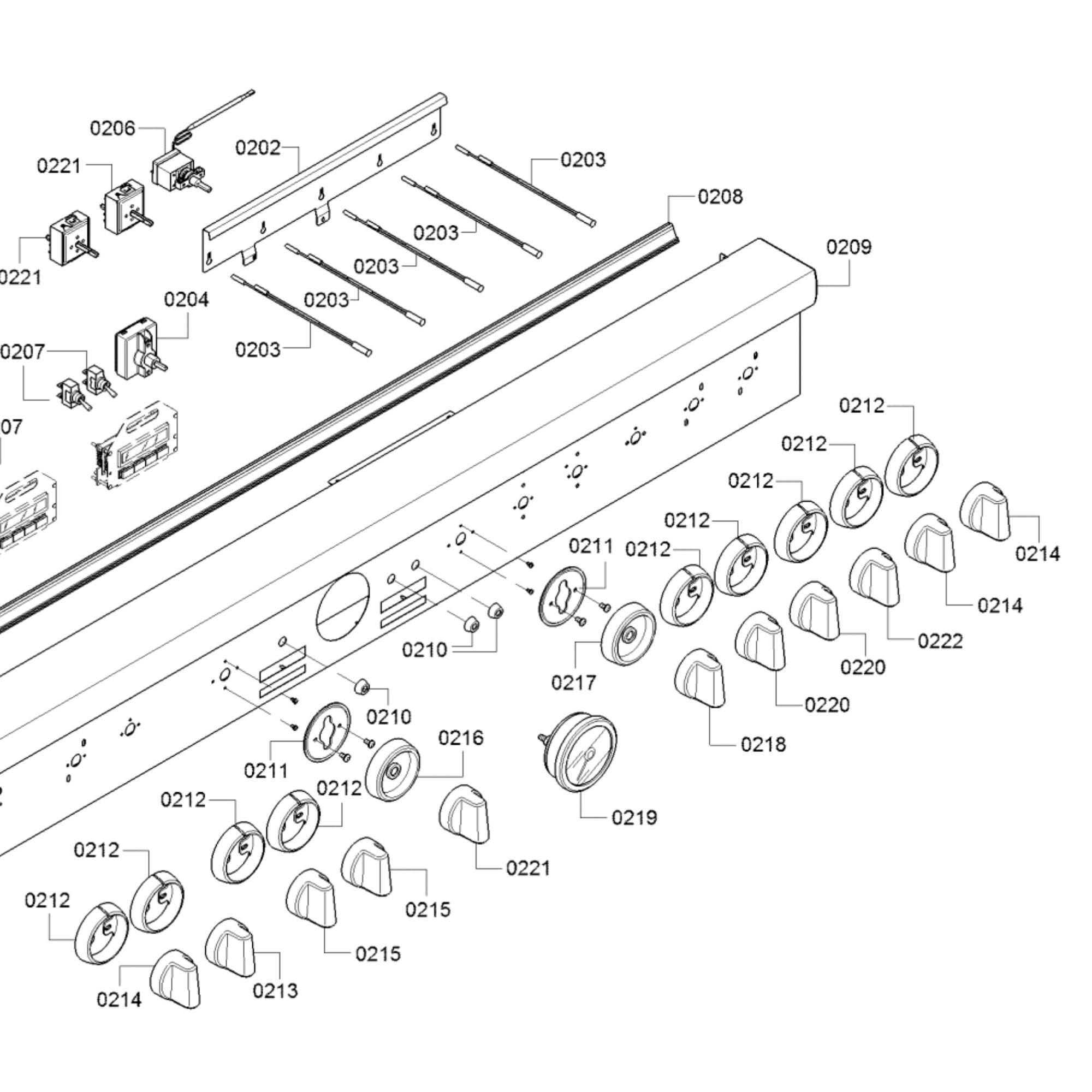 Thermador PRD606RCSG Range Knob Extra HI - Part No 0213