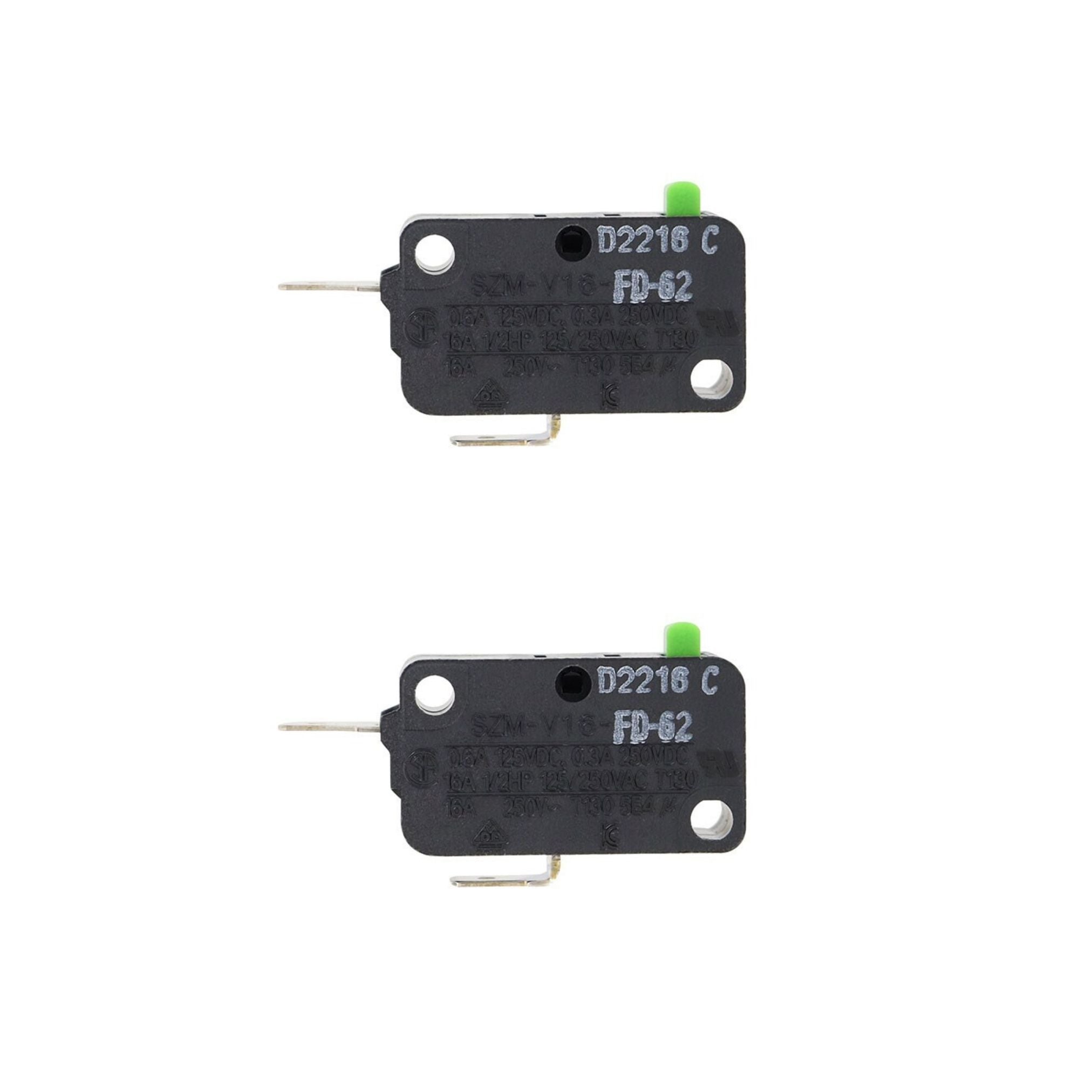 LG MVEL2033F/00 Microwave Oven Door Micro Switch - 2 PACK