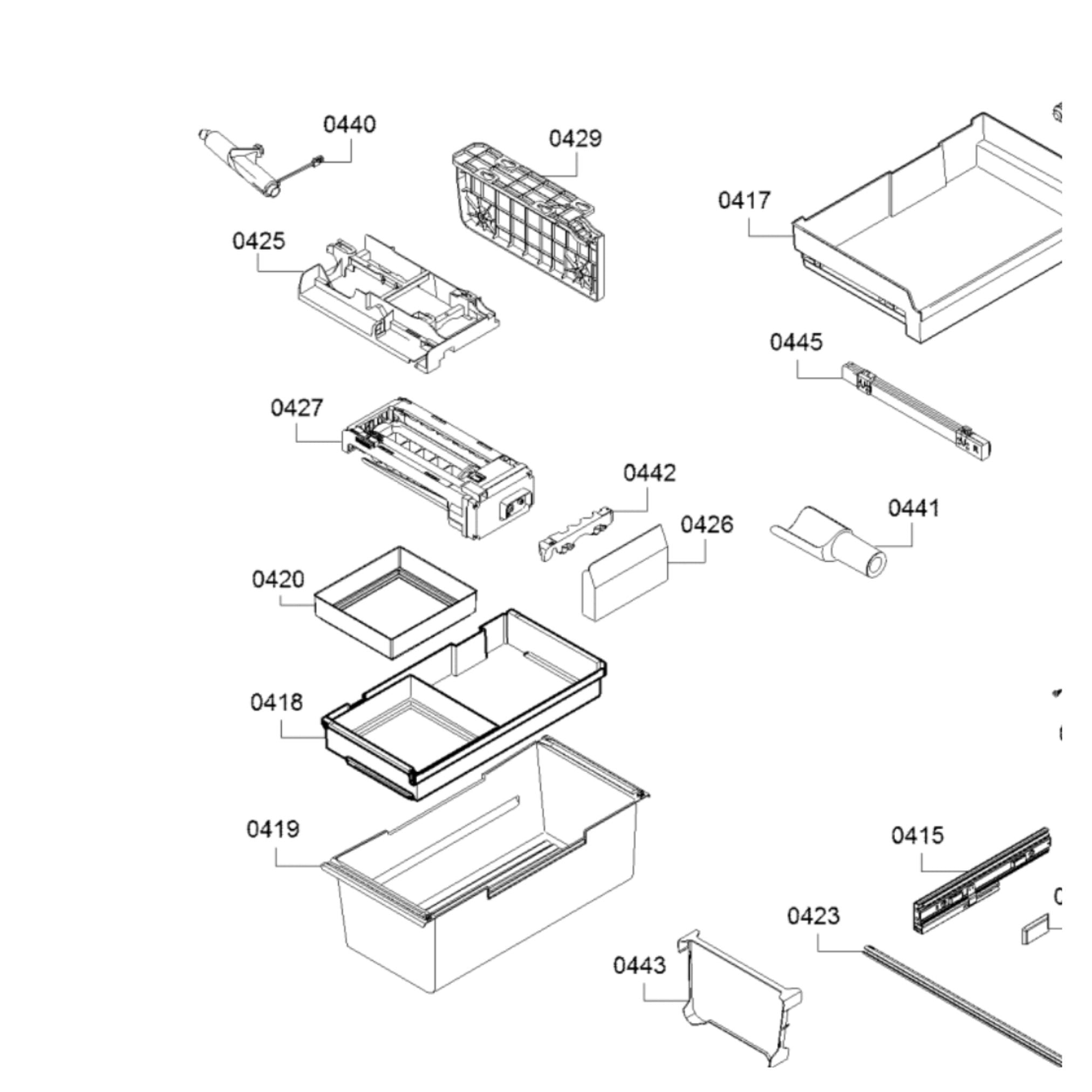 Bosch B36CT80SNB Refrigerator Freezer Drawer