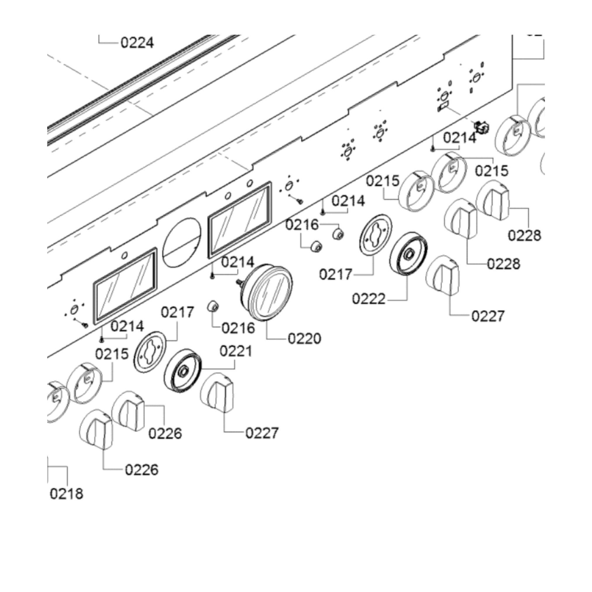 Thermador PRD606WEG Professional Range Ring Bezel - Part No 217