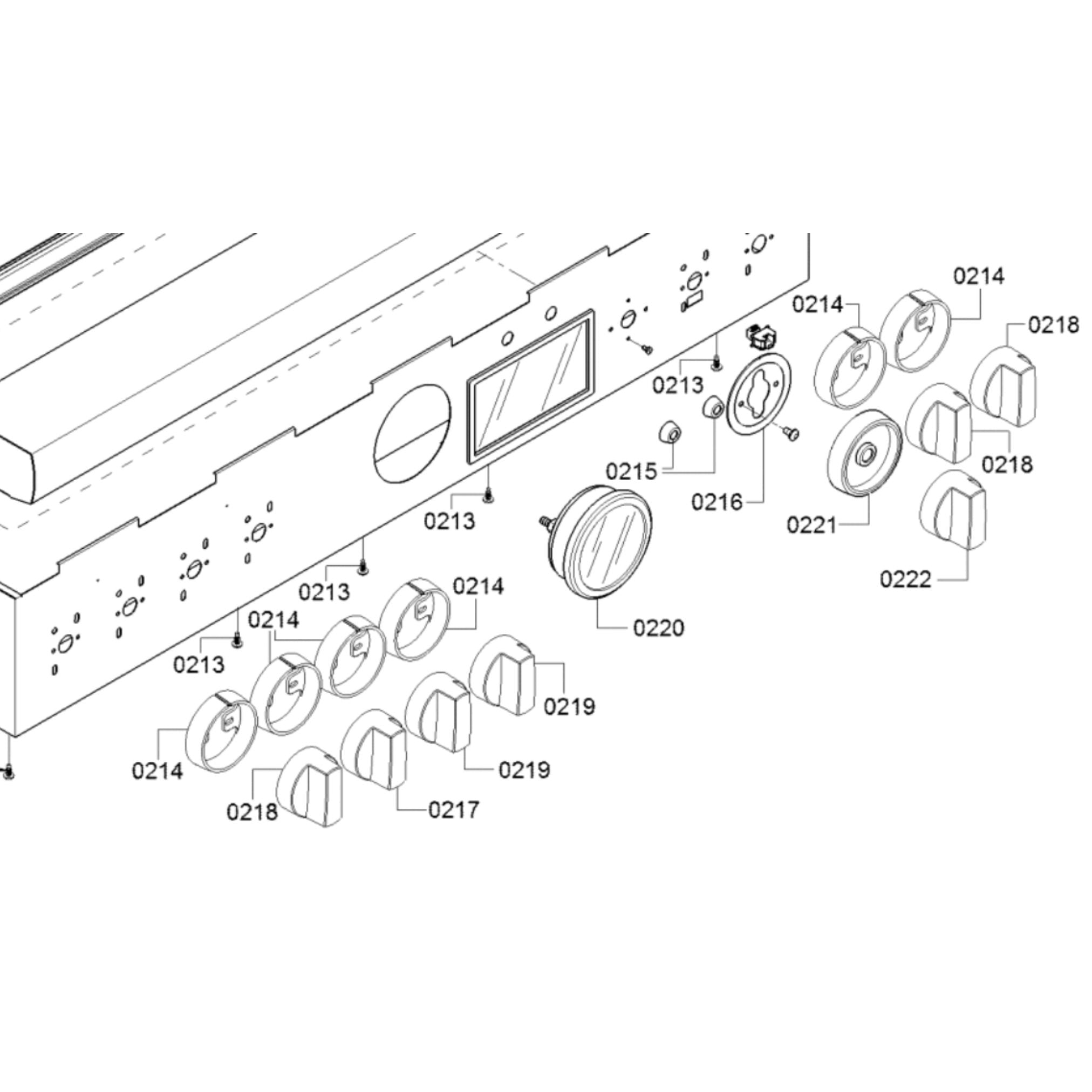 Thermador PRG366WG Gas Cooktop Range Burner Knob - Part No 219
