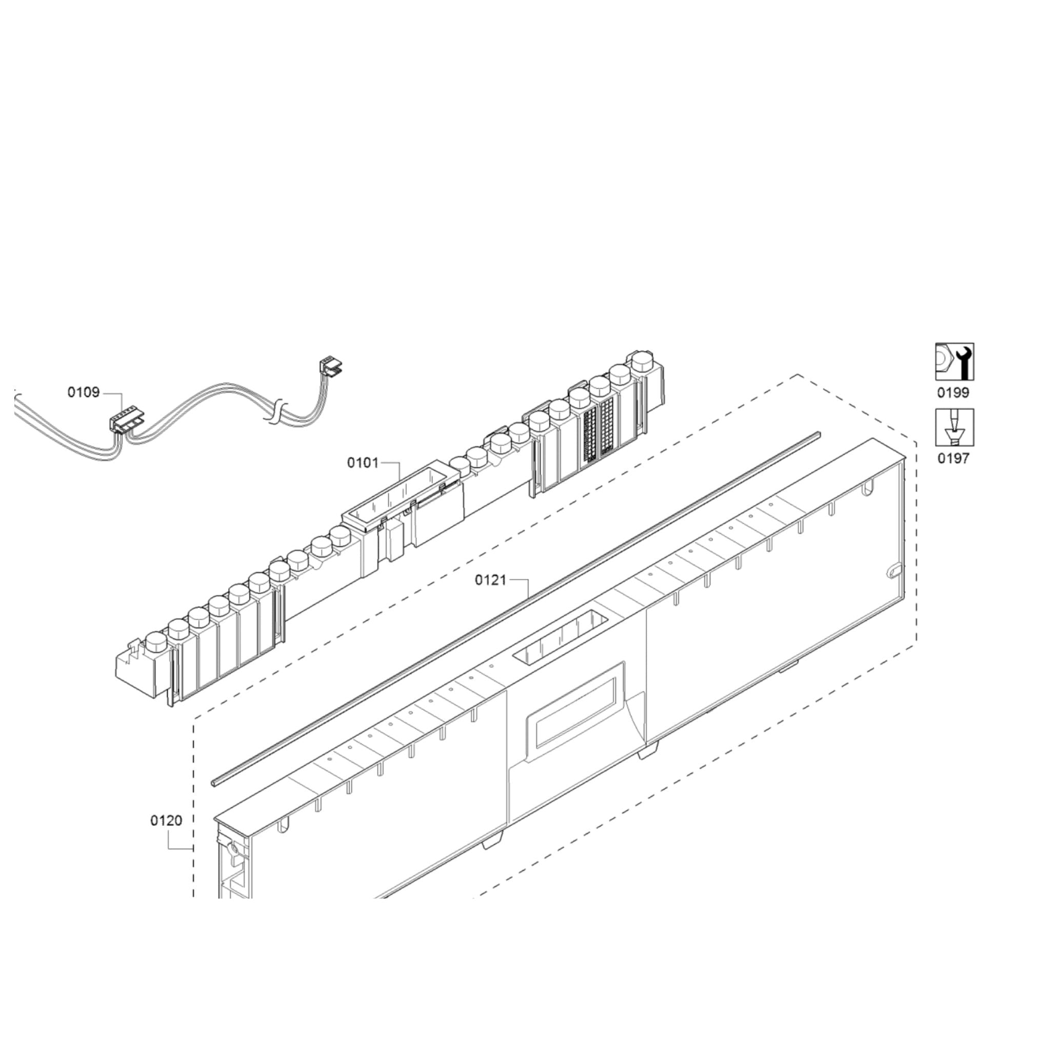 Thermador DWHD870WFP Dishwasher Operating Module Board