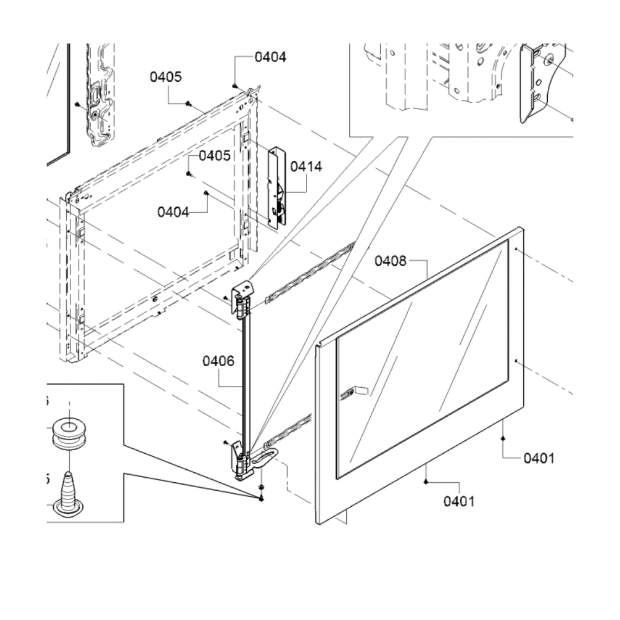 Thermador MED301LWS Masterpiece Wall Oven Door Hinge