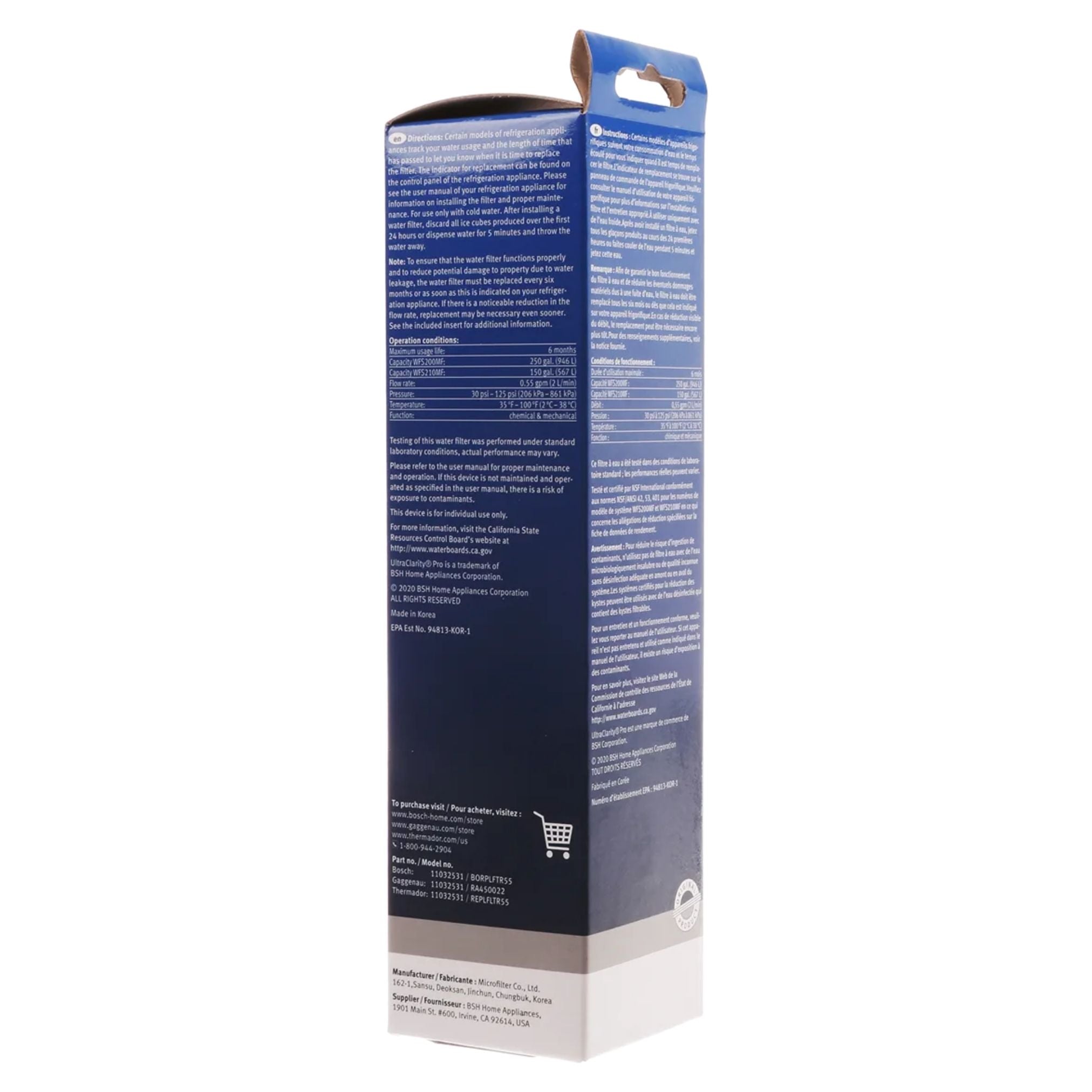 Thermador T36BT110NS Refrigerator Water Filter