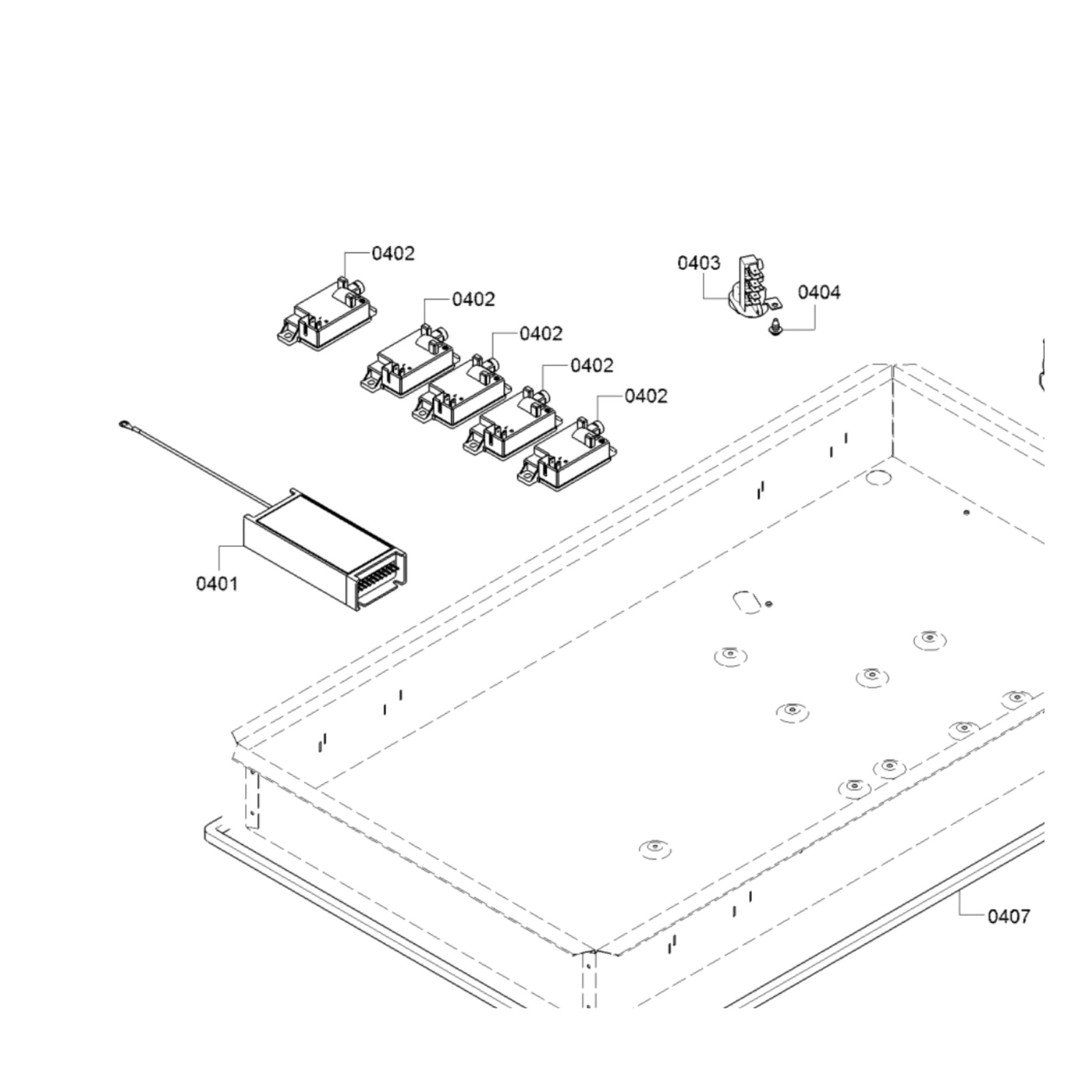 Thermador SGSXP365TS Gas Cooktop Control Igniter Module