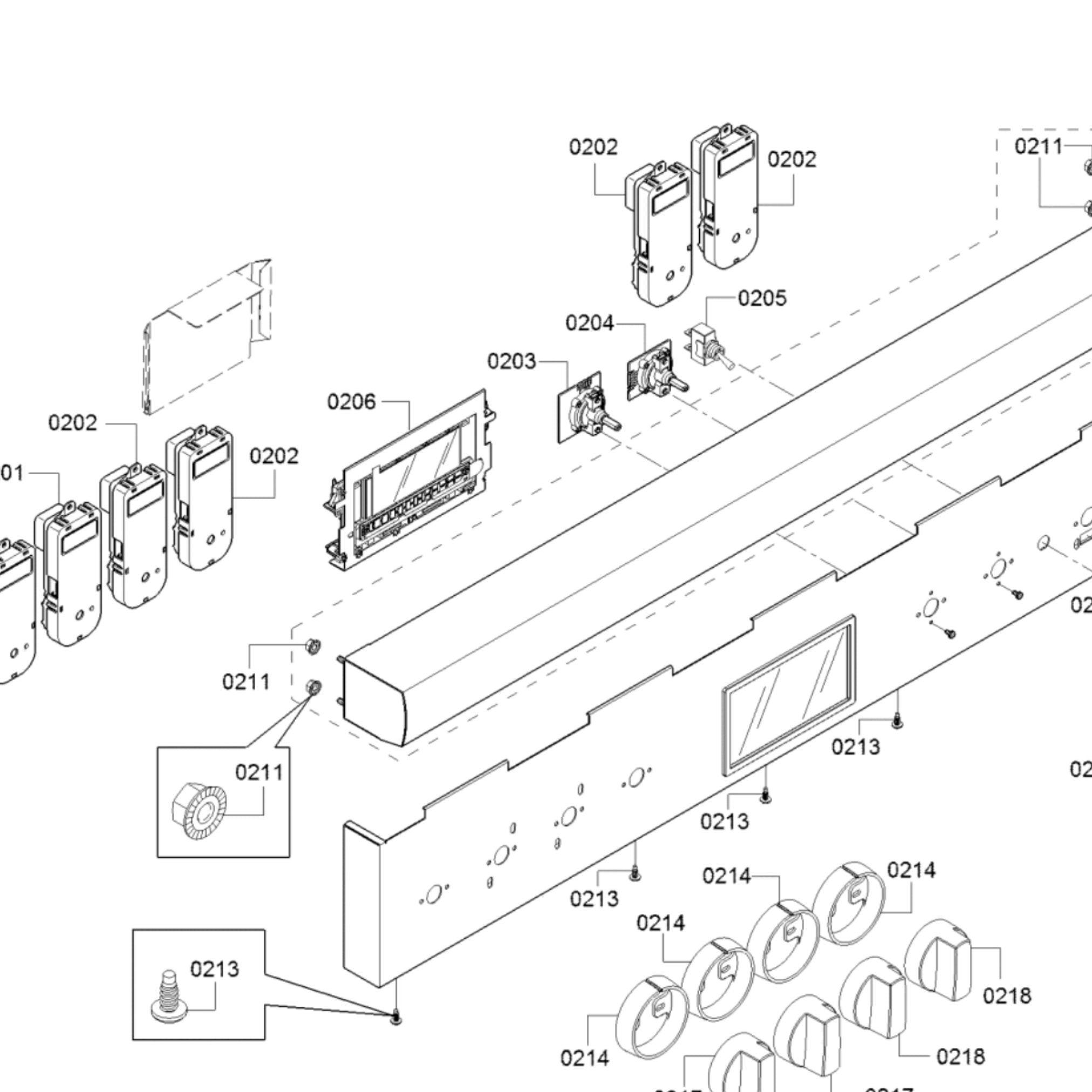 Thermador PRG366WH Professional Range Display Module Board