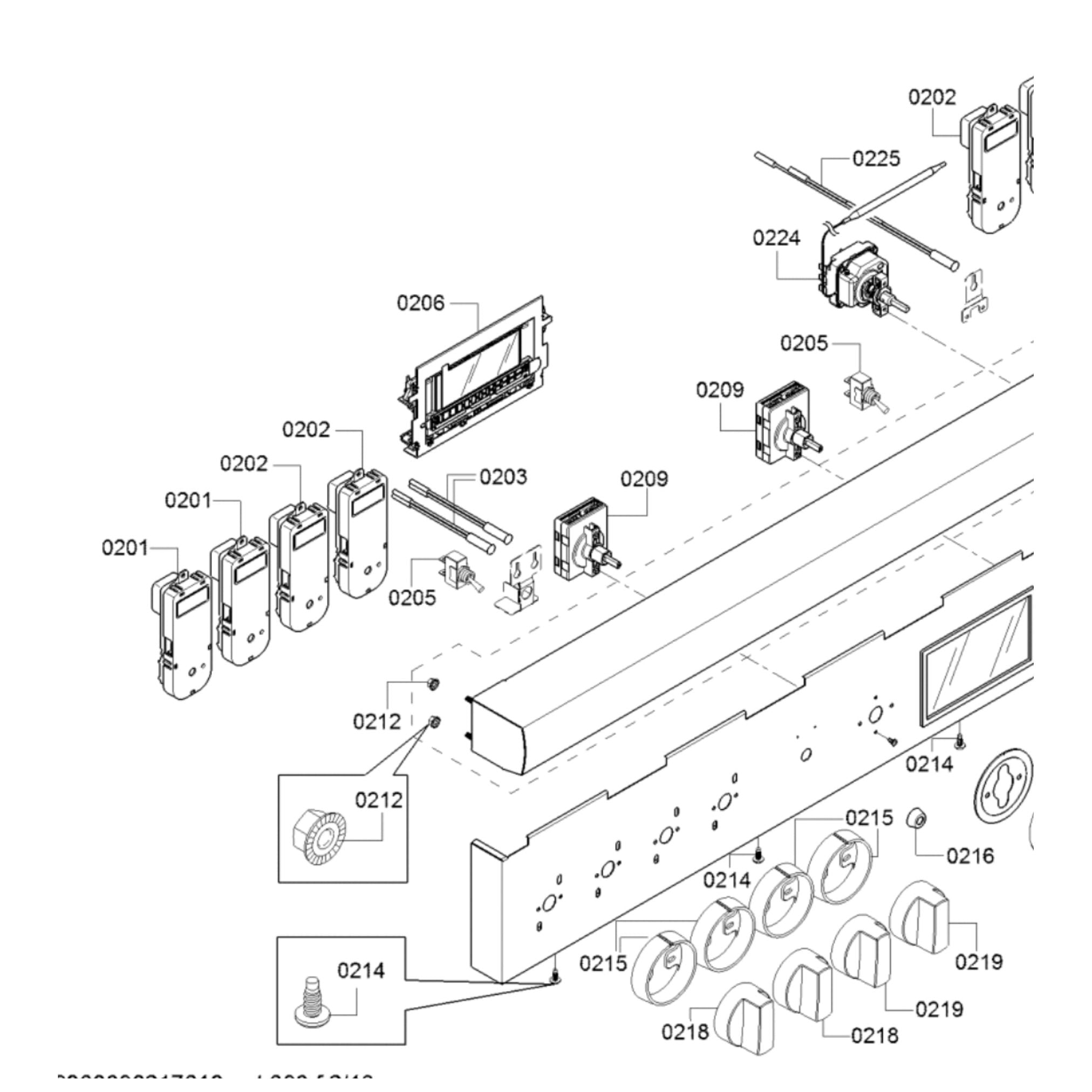 Thermador PRG486WDH Professional Range Display Module Board