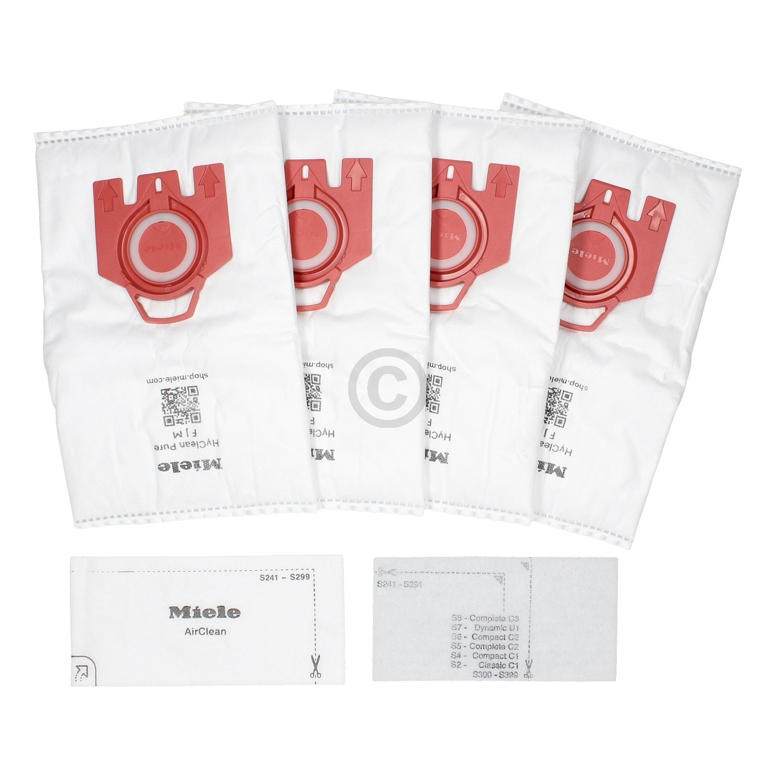 Miele S251 Vacuum Cleaner Dust Bin Bags - 4 PACK