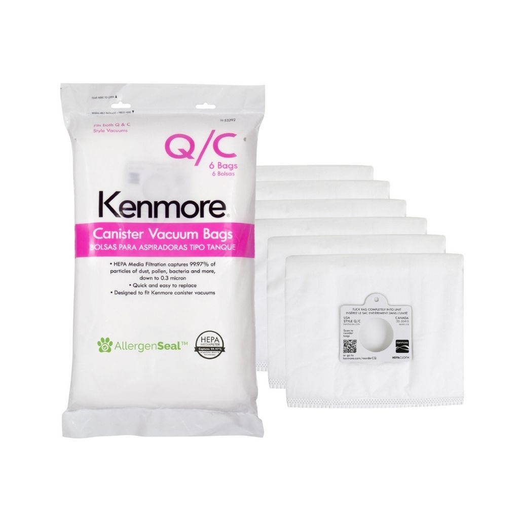 Kenmore BC3005 Q HEPA Canister Vacuum Bags - 6 PACK