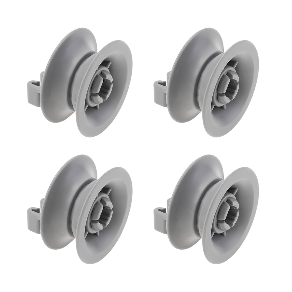 Bosch Dishwasher Upper Rack Roller with Axle - 4 PACK