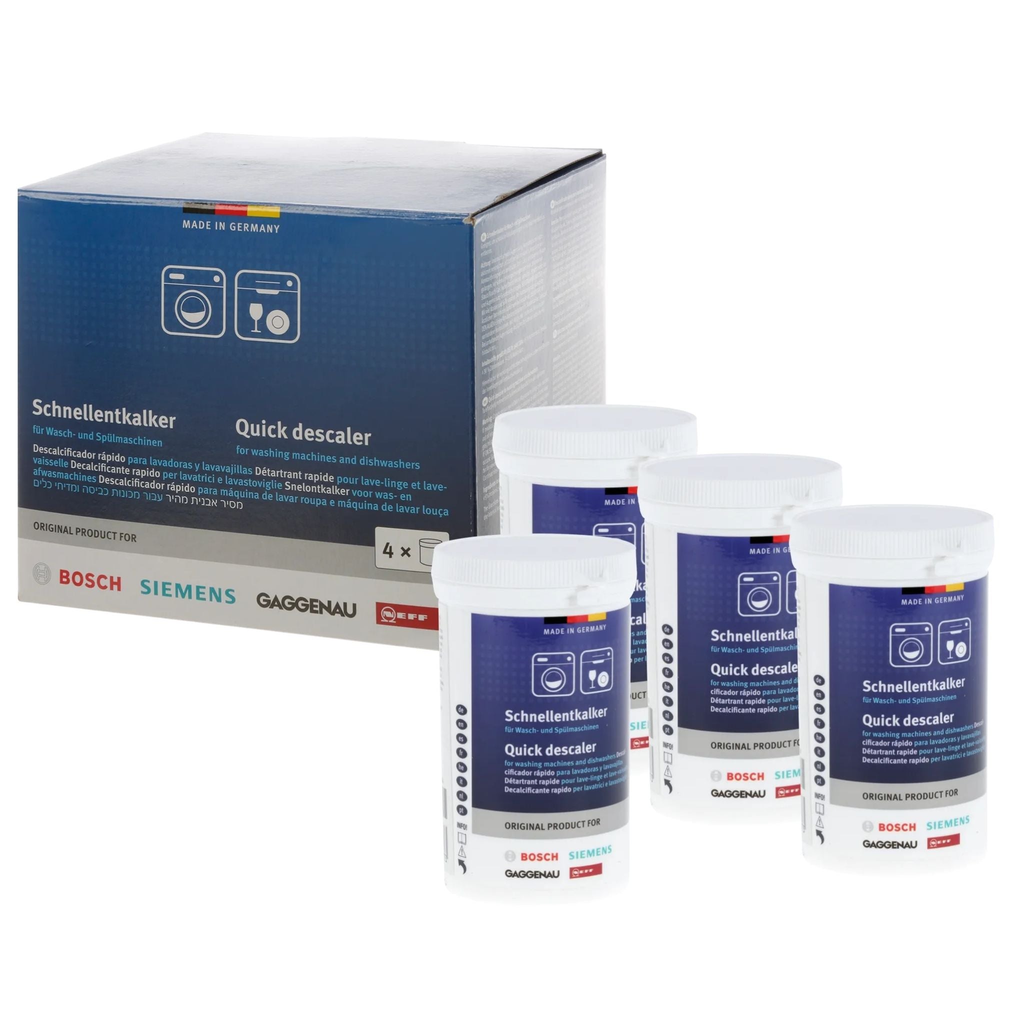 Bosch SHP65CM5N Dishwasher Descaler - 4 Economic Pack