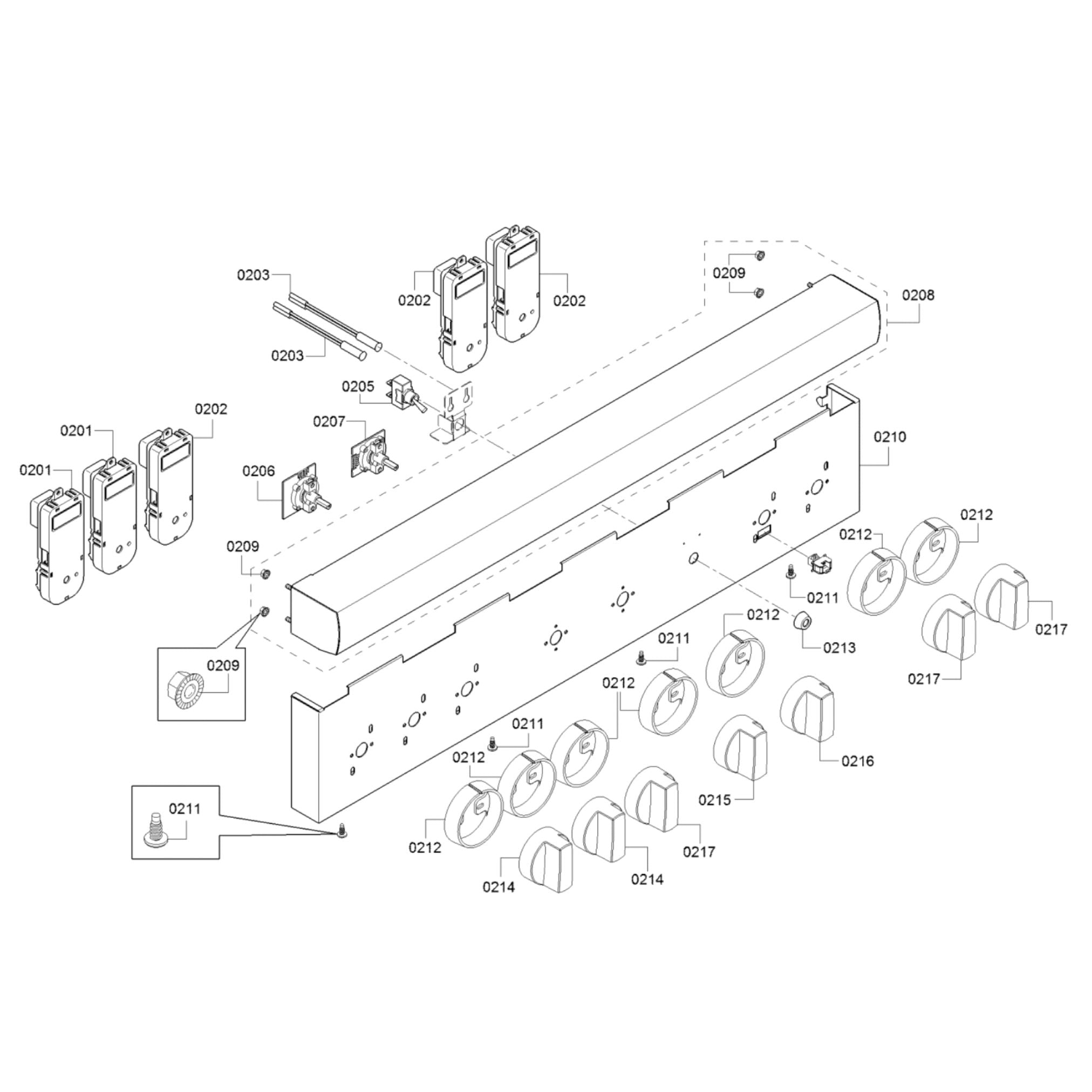 Thermador PRG305WH Professional Range Knob - Part Number 214