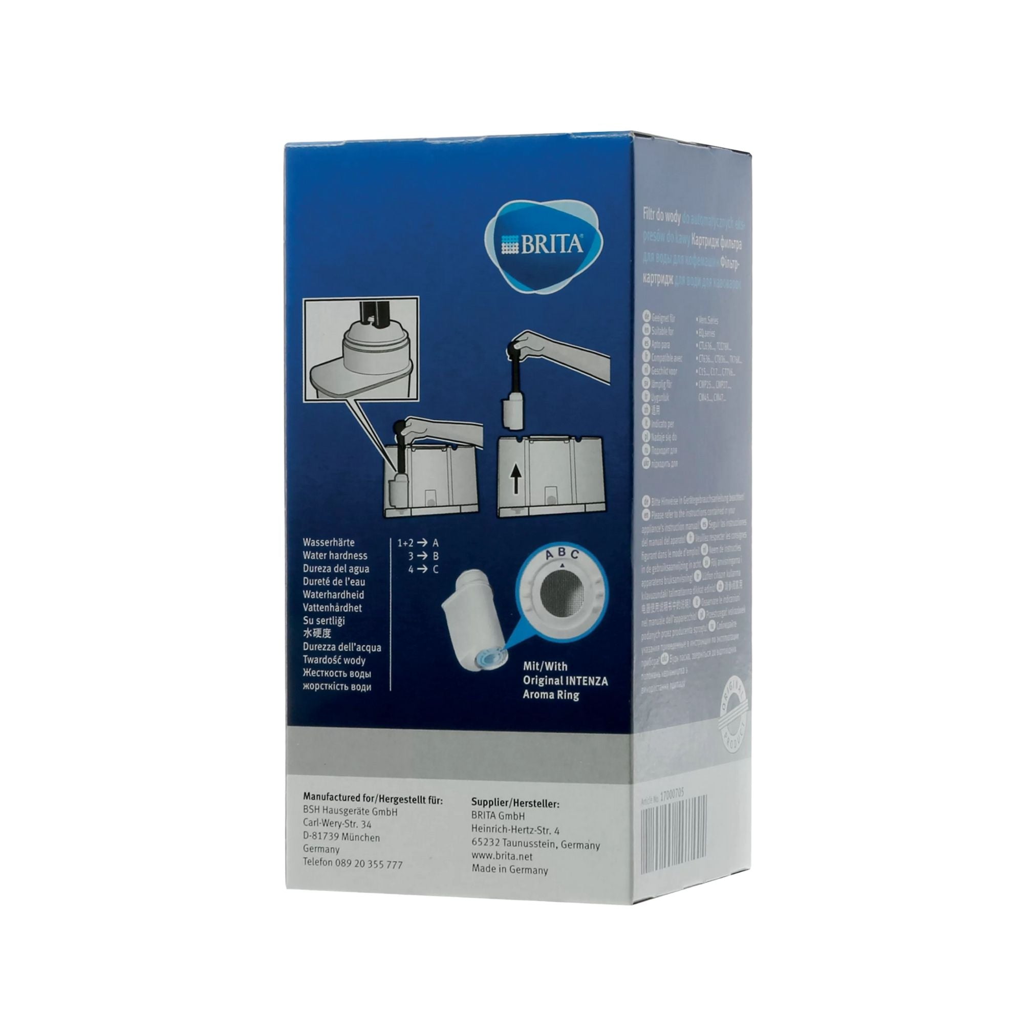 Bosch CTL636ES6 Built in Automatic Coffee Machine Water Filter