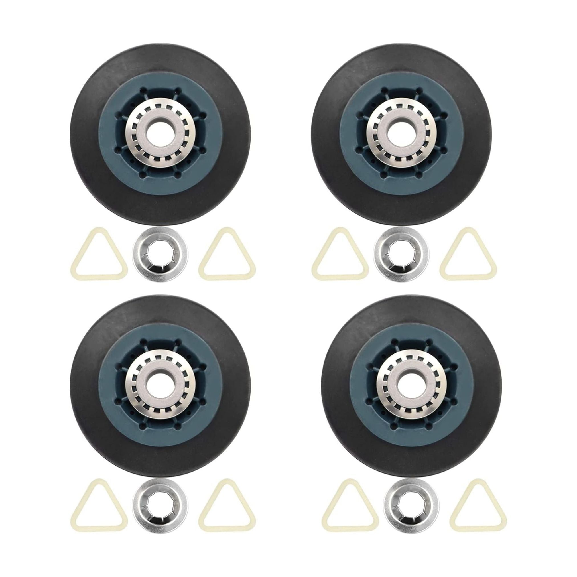 Whirlpool WED9150WW Dryer Drum Support Roller - 4 Pack