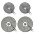 GE JB250DF5WW Range Stove Surface Burner Element - 6 and 8 INCHES