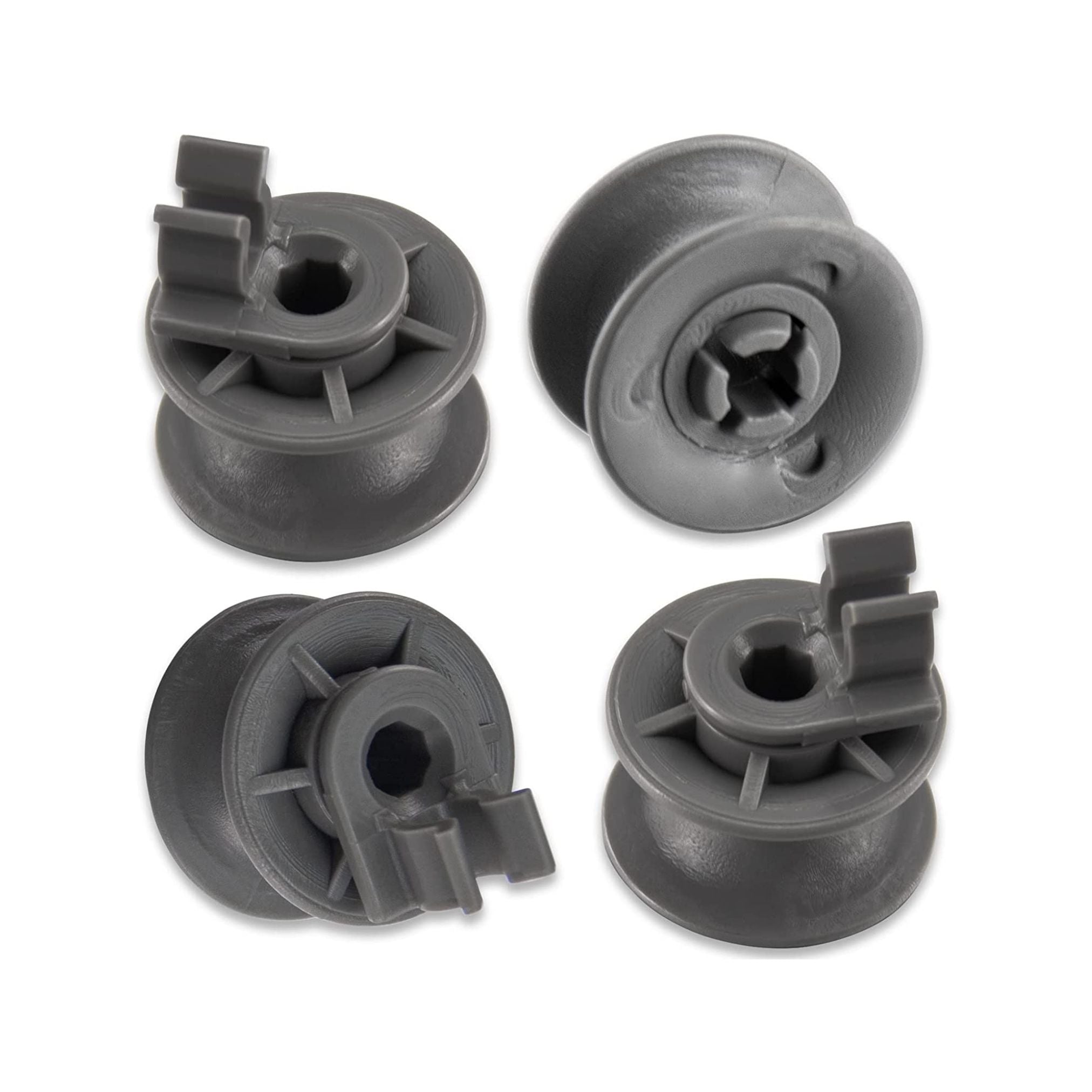 LG LDS4821WW Dishwasher Upper Dishrack Roller & Axle - 4 Pack