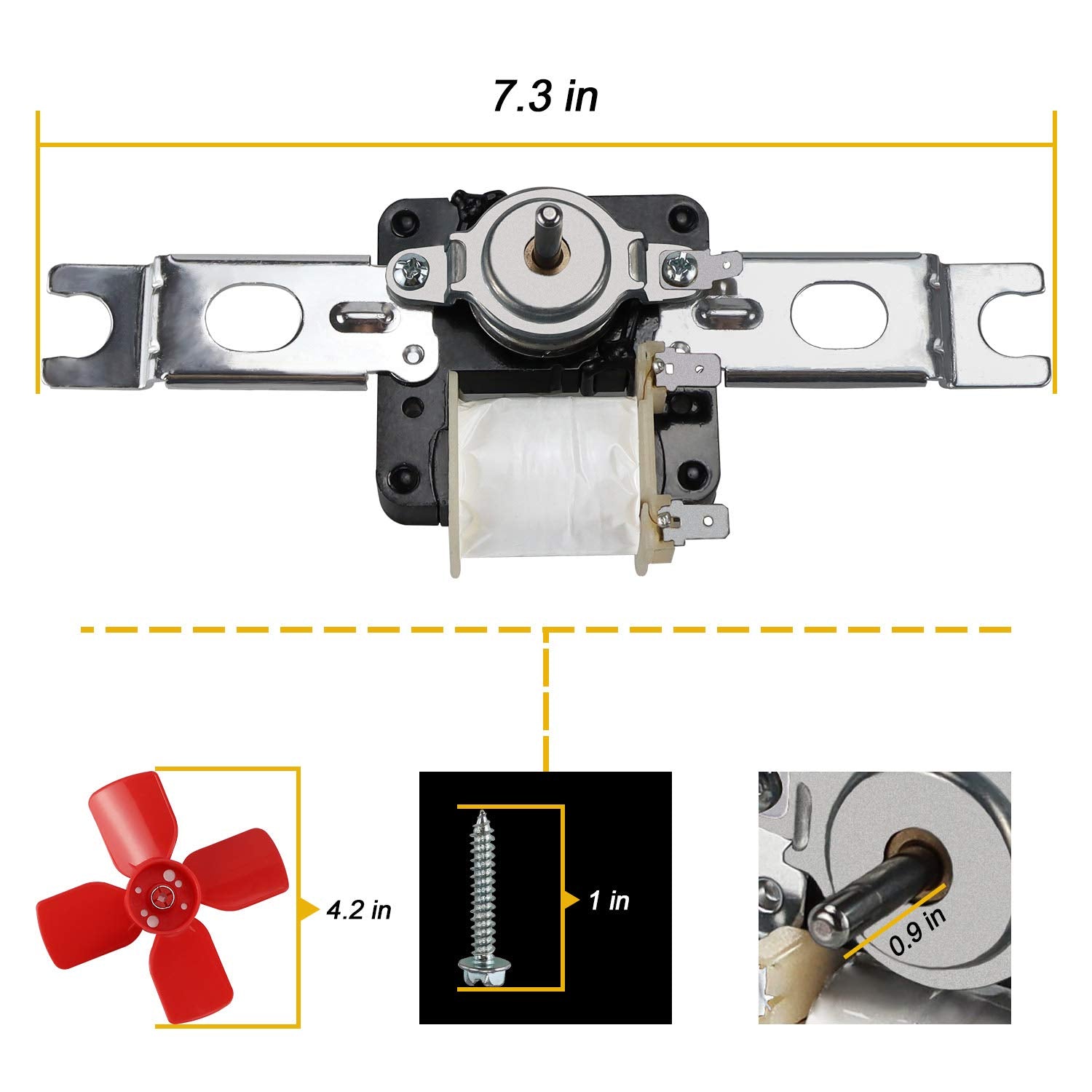 Kenmore 106.9738610 Refrigerator Evaporator Fan Motor Kit