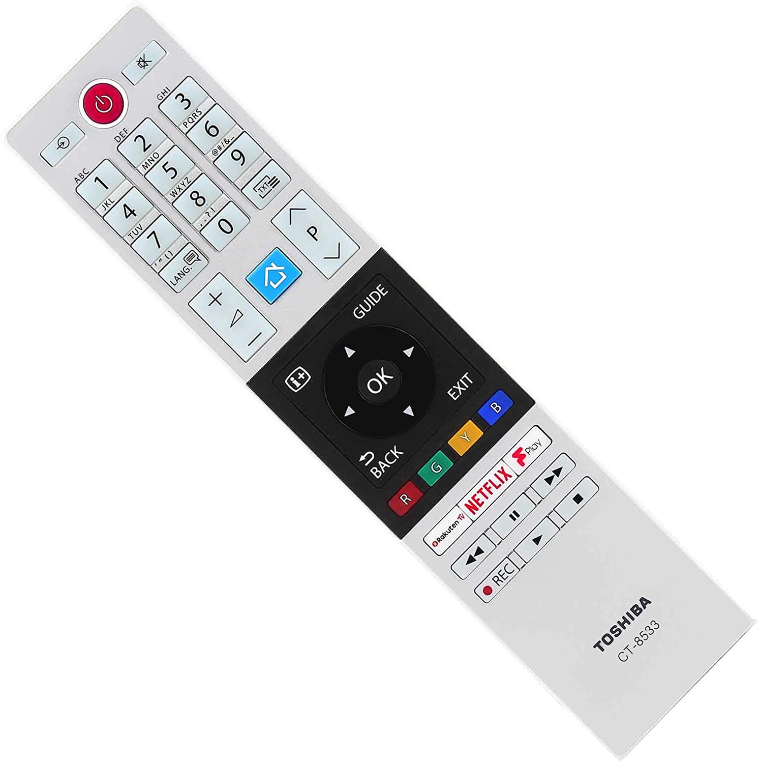 Toshiba 24D3863DB TV Remote Control Spare Part - CT-853