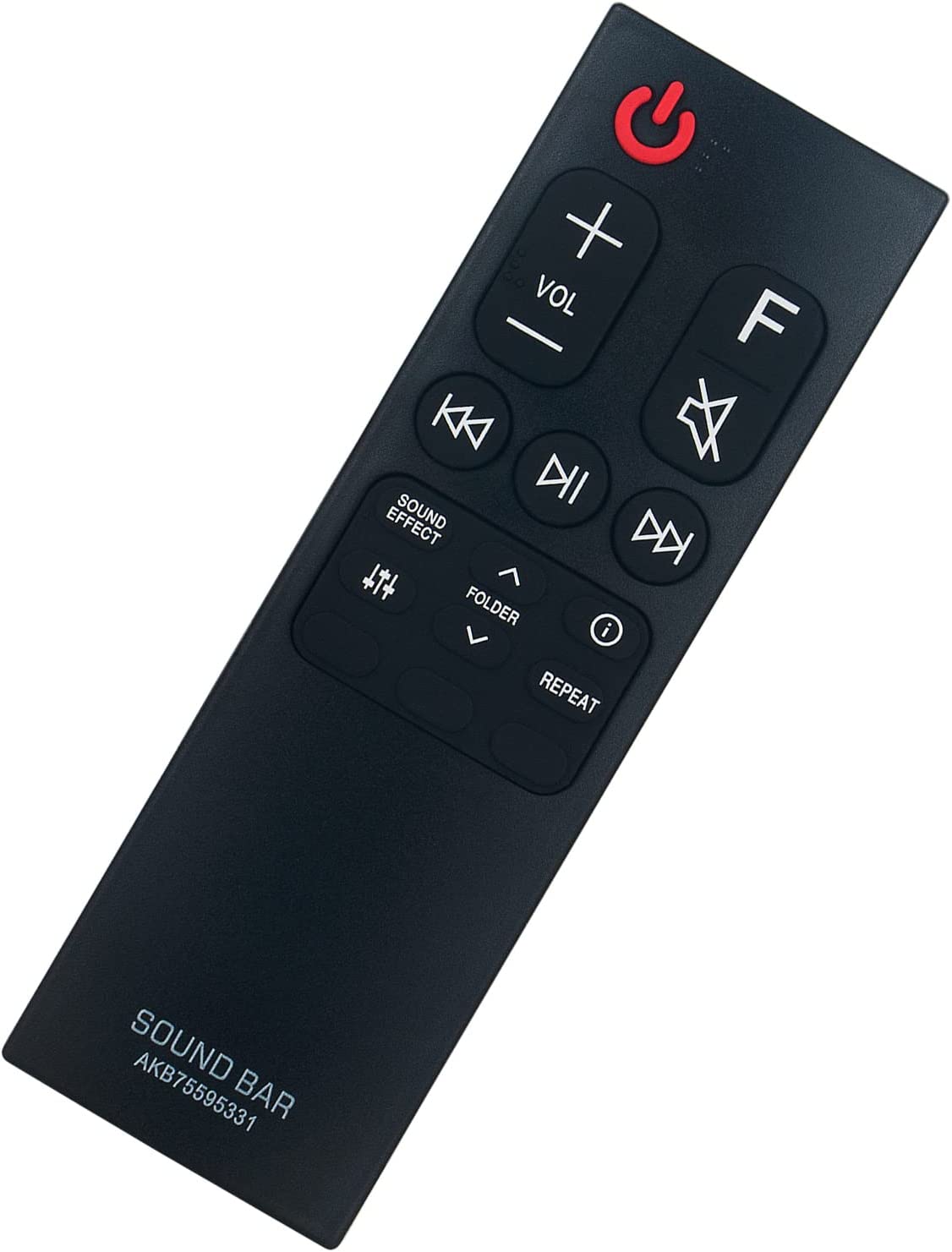 LG Soundbar SPN5B-W Remote Control Part - AKB75595331