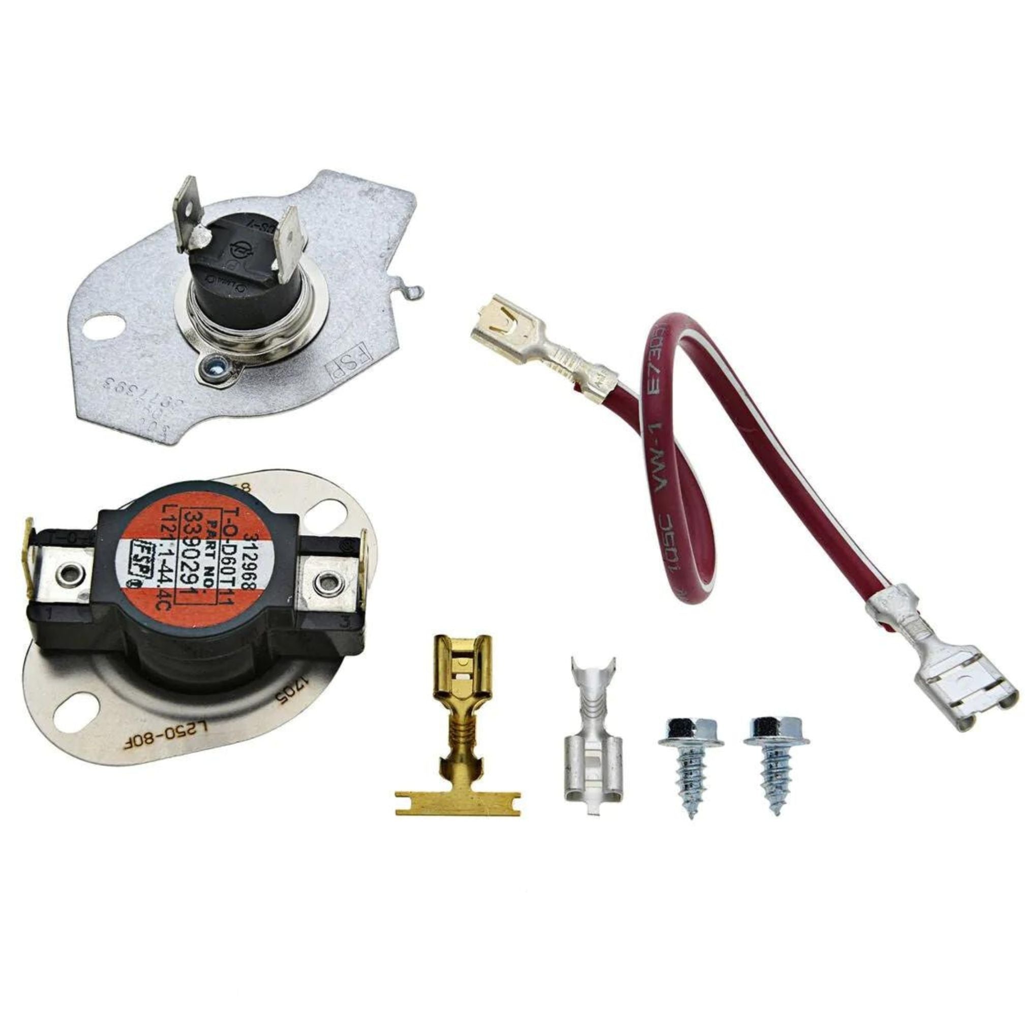 Maytag MEDC400VW0 Dryer Thermostat Thermal Fuse Cut-Off Kit