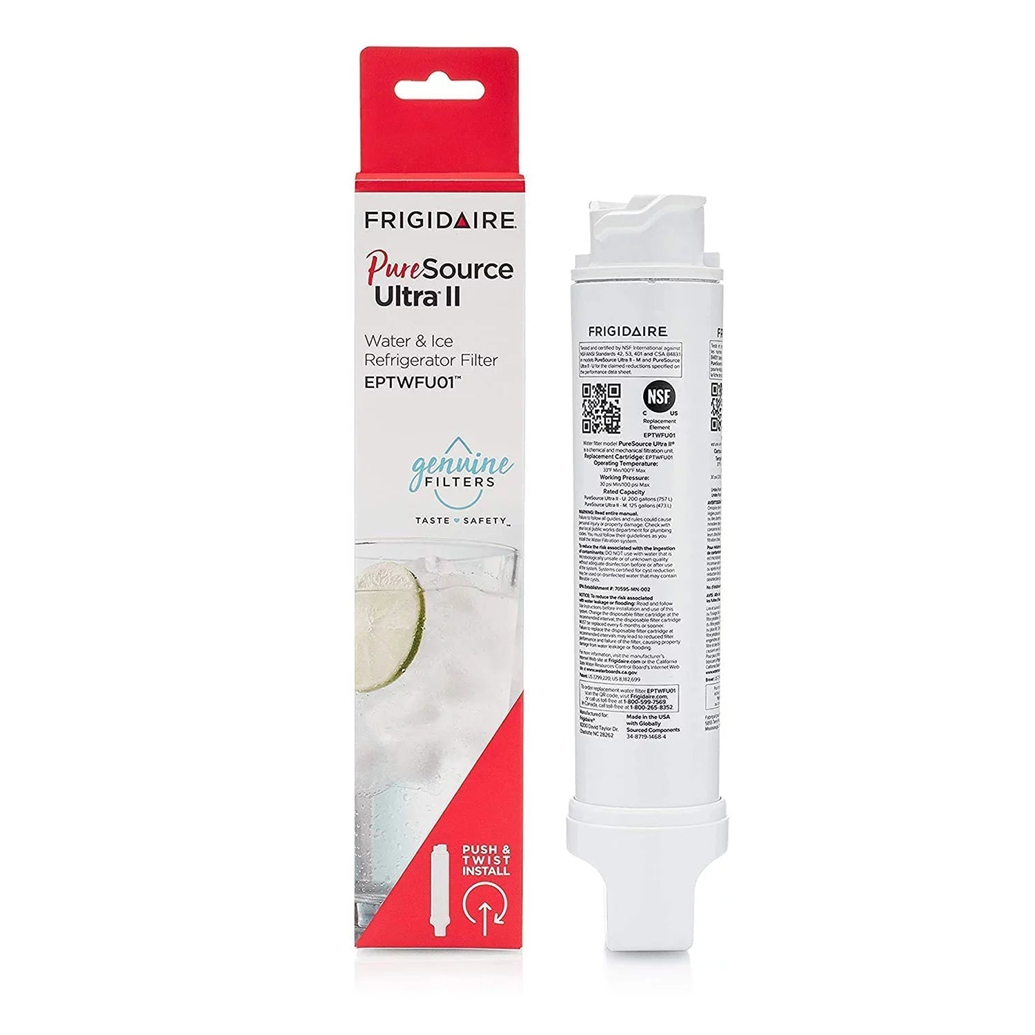 Refrigerator Water Filter for Frigidaire FPBC22.... Series Replacement Part