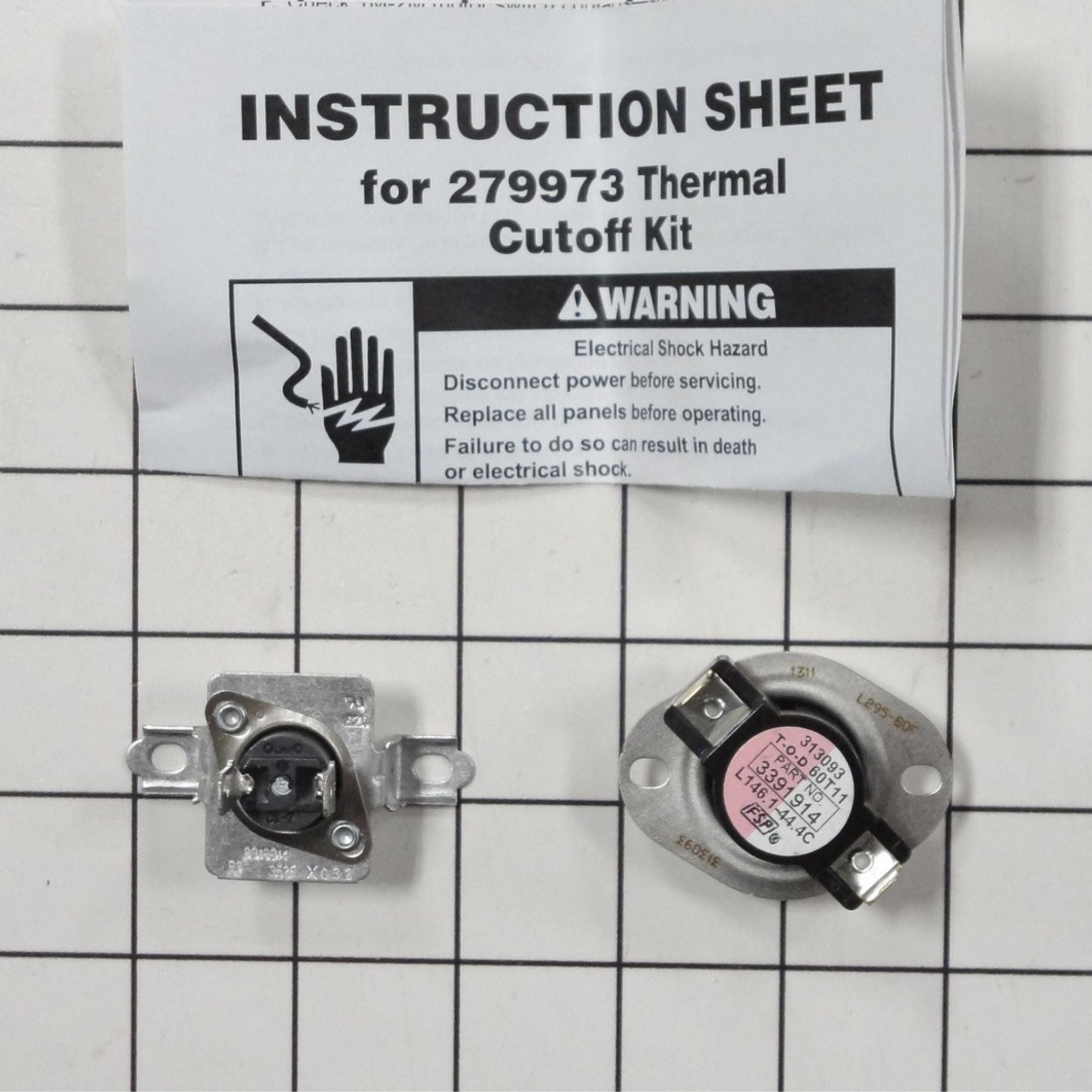 Maytag MED6230HW0 Dryer Thermal-Thermostat Fuse Kit