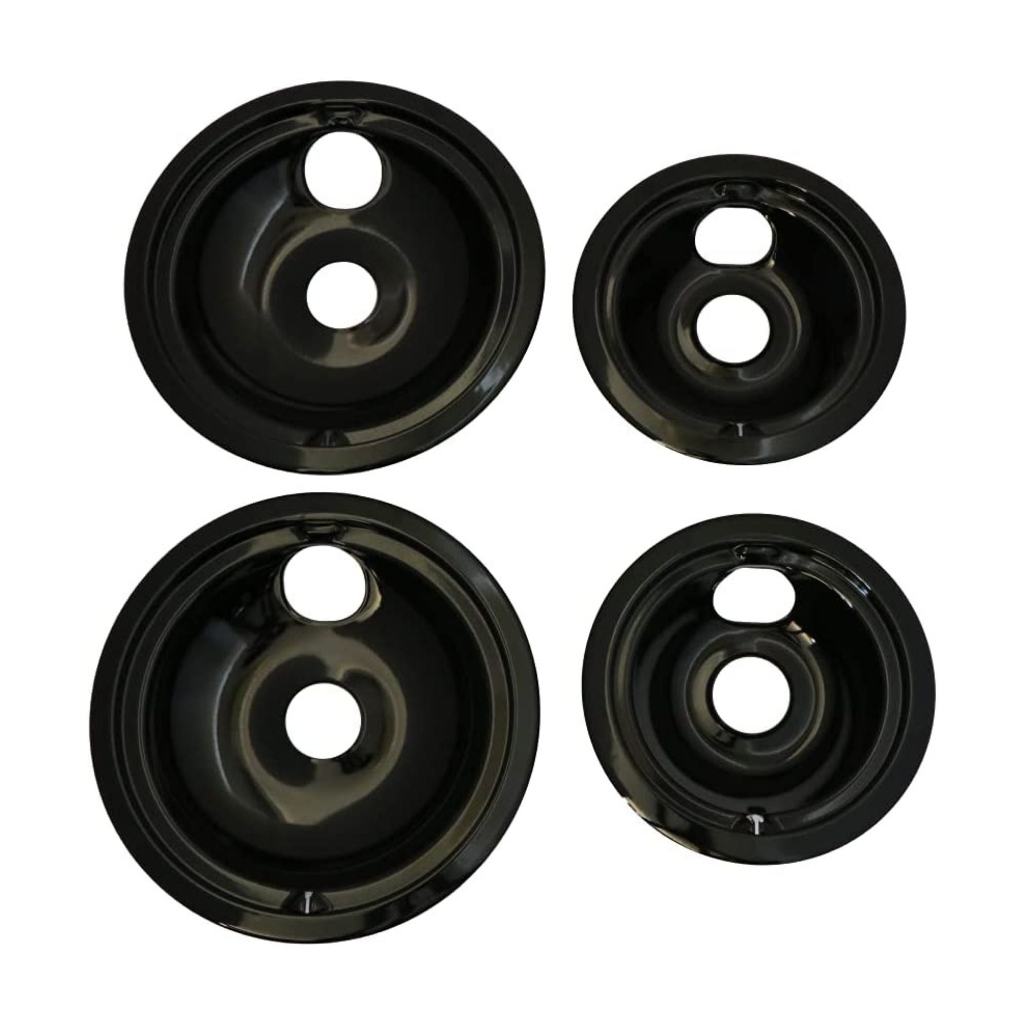 GE JBP24DM88 Range Stove Cooktop Porcelain Drip Pans SET