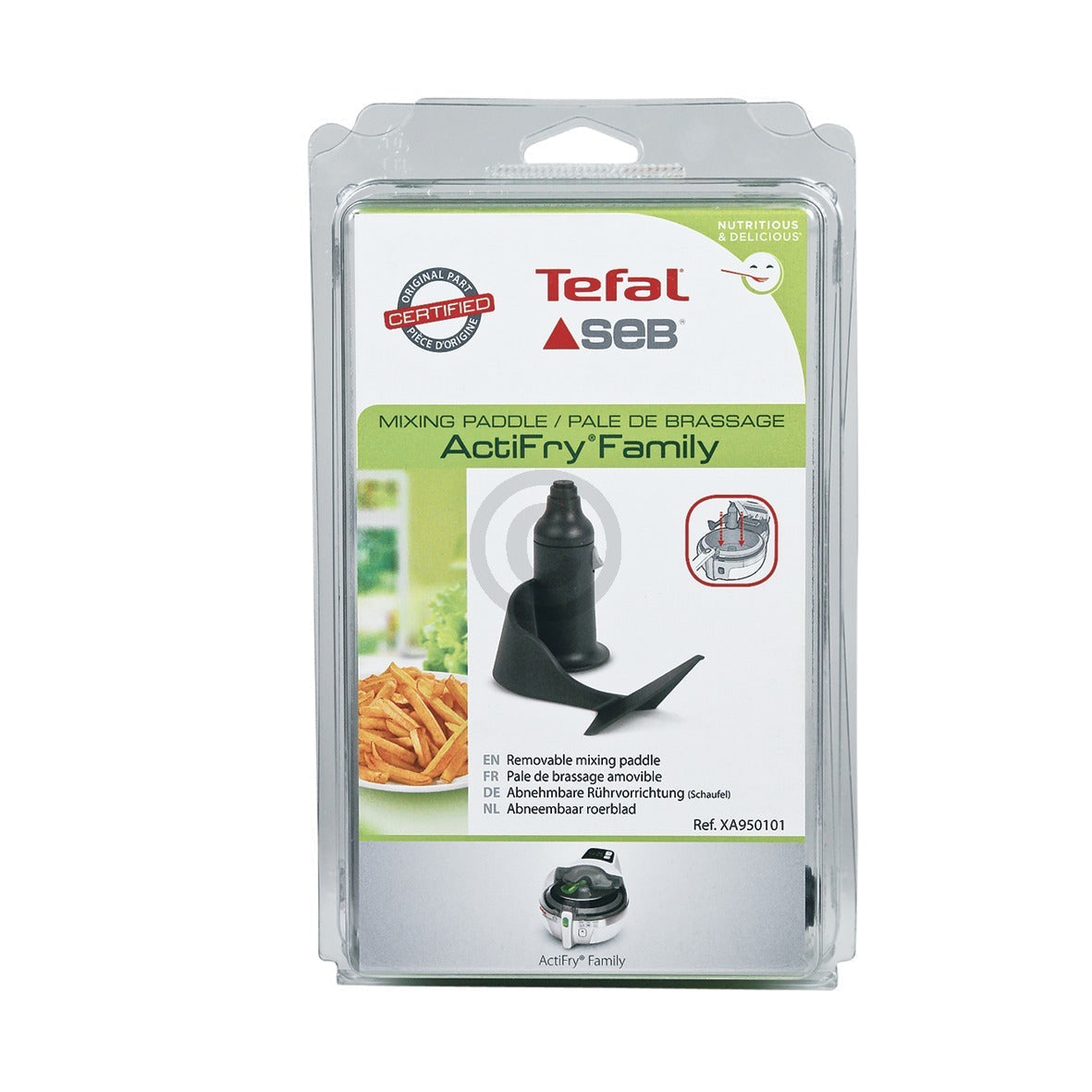 Mixing Blade Paddle Stirring Arm & Seal of Tefal Fritteuse AH90003812C ActiFry