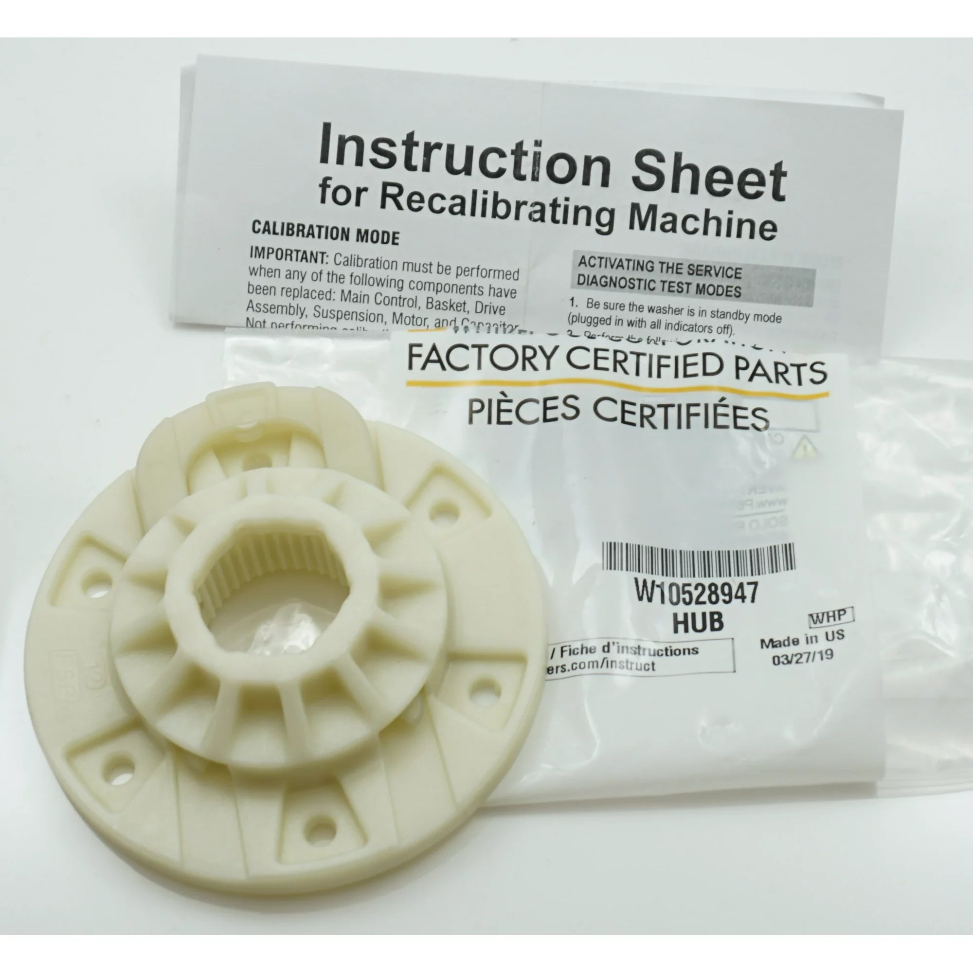Inglis ITW4971DQ0 Washer Drive Hub Kit - W10528947